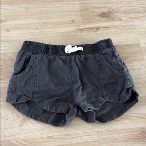 Billabong Charcoal Shorts with Bow Accent
